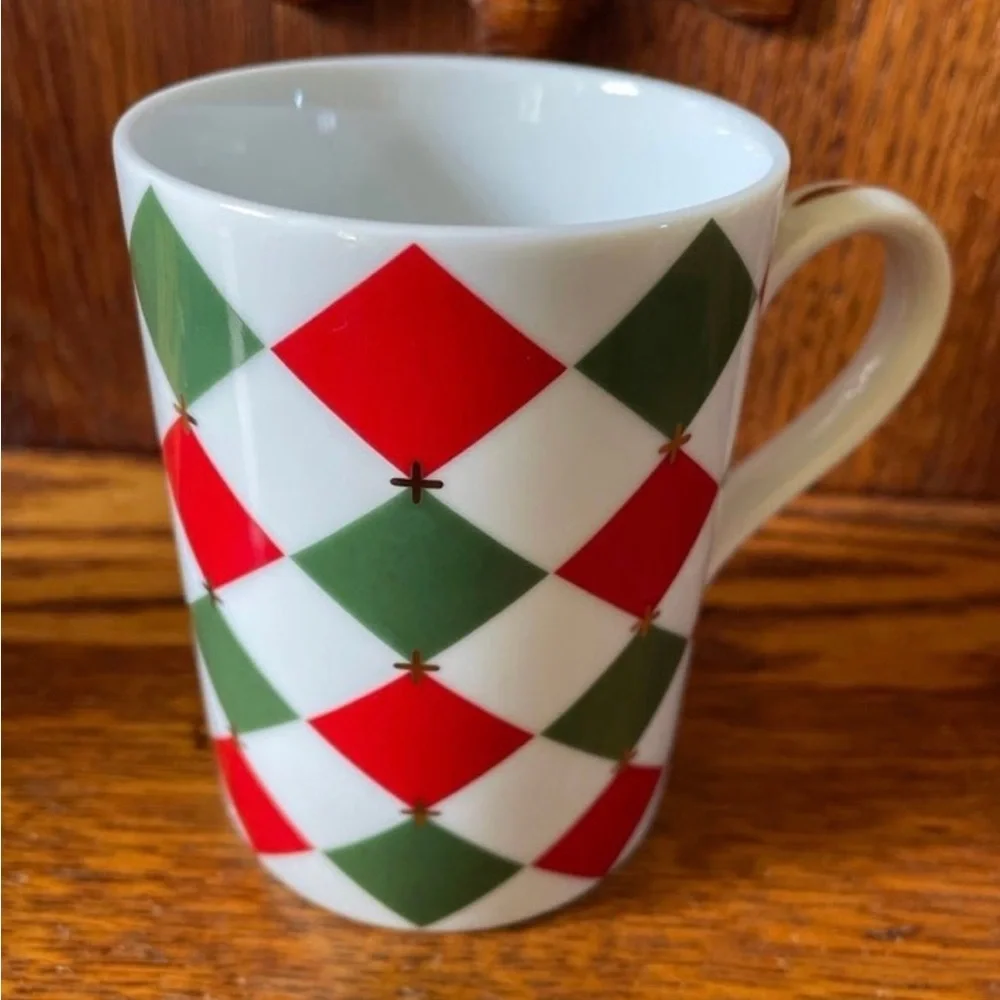 Williams Sonoma Harlequin Mugs-Set of 2